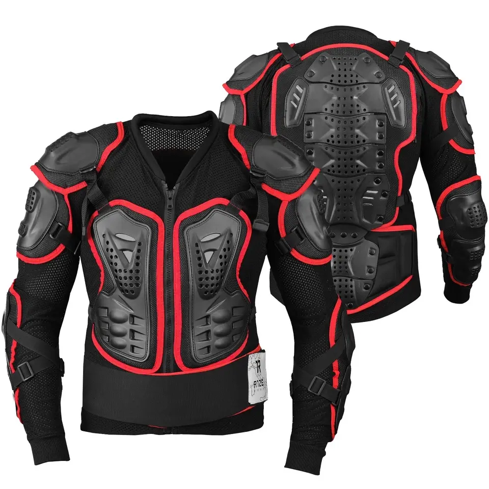Giacca Protettiva Integrale Motocross Fuoristrada Protezione Corpetto Pettorina