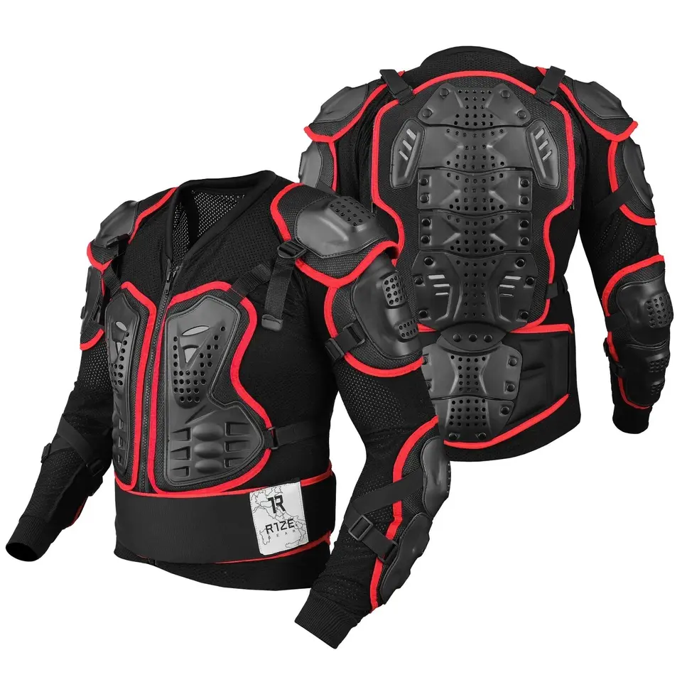 Giacca Protettiva Integrale Motocross Fuoristrada Protezione Corpetto Pettorina