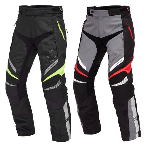 COMPAS DRY TECHNO: Pantaloni Corazzati Adattivi Pro-Rider Donna | Nero Giallo Fluo
