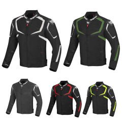 Moto Giubbotto Giacca in Tessuto da Uomo BERIK 203305 X-Speed Mesh Estiva | Rosso