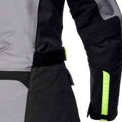 Giubbotto Moto Tessuto Spyke EQUATOR Dry Tecno Grigio Uomo | Nero Giallo Fluo