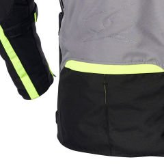 Giubbotto Moto Tessuto Spyke EQUATOR Dry Tecno Grigio Uomo | Nero Giallo Fluo