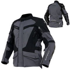 Giubotto Moto Uomo Tessuto Tecnico Invernale Spyke Artica | Nero - Grigio
