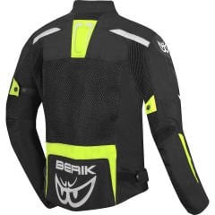 Moto Giubbotto Giacca in Tessuto da Uomo BERIK 203305 X-Speed Mesh Estiva| Giallo