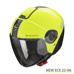 Scorpion Helmets Casco moto con Doppia Visiera | Giallo