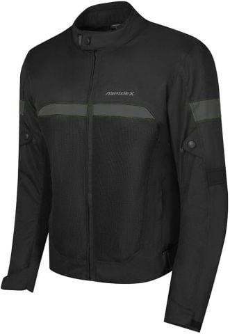 Giacca Moto Uomo Aspidex Safola Cordura Impermeabile Nero