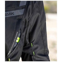 Giacca Moto In Tessuto Hevik Touring Uomo STELVIO LIGHT | Nero - Grigio