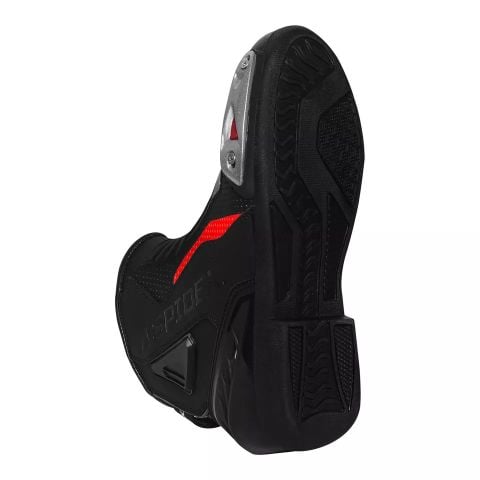 Eleganza Senza Sforzo: Scarpe in Pelle con Comfort Innovativo | Nero - Rosso