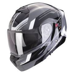 Casco Da Moto Modulari SCORPION EXO 930 | SIKON Bianco Nero