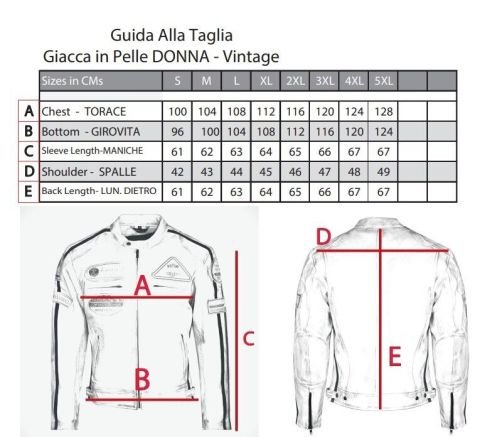 Giacca da moto in pelle vintage | Protezioni CE-DONNA-ROSA