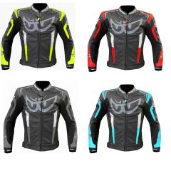 Giubbotto Moto Uomo Racing In Pelle Berik Zakura 2.0 Lj 171320 |  Rosso