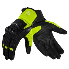 Guanti Moto Pelle Traforati Aspidex - Protezioni Carbonio, Estivi | Giallo