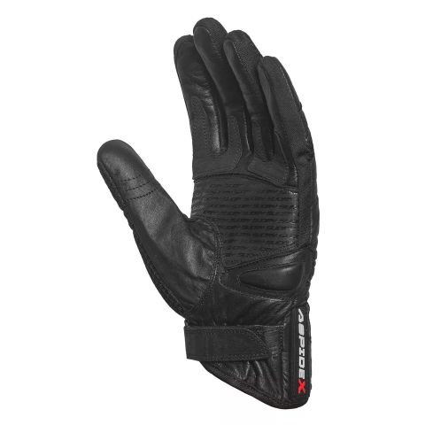 Guanto Moto Estivi In Pelle Aspidex Air Pro Nero
