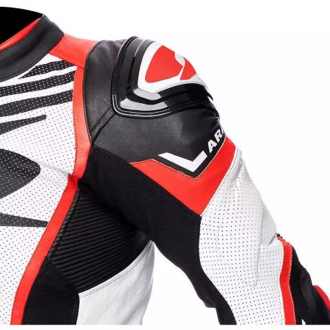 SPYKE ARAGON RACE Tuta Pelle KANGOORO Pista Moto Protezioni CE Omologate Intera - Rosso