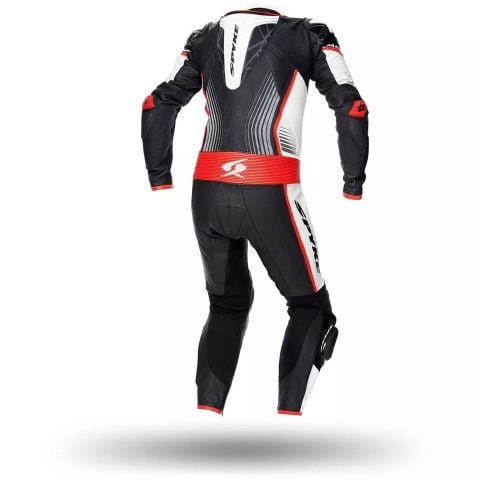 SPYKE ARAGON RACE Tuta Pelle KANGOORO Pista Moto Protezioni CE Omologate Intera - Rosso