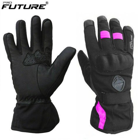 Guanti Moto In Tessuto Pro Future FIGHTER Invernali Rosa