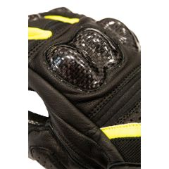 Guanti Moto Estivi LS2 Spark 2 - Pelle CE, Protezioni Carbonio | Nero - Giallo