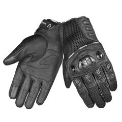 Guanti Moto Invernali In Pelle Protesi Mesh Stima | Nero