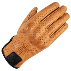 Guanti da Moto in Pelle da Uomo(WAX GIALLO)