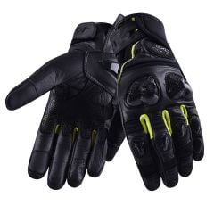 ASPIDEX Guanti Moto in Tessuto Pelle Traforata Con Protezione