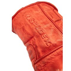 Guanti Moto ASPIDEX in Pelle - Protezioni CAFE RACER, Touch Screen, Rosso |Absolute Moto