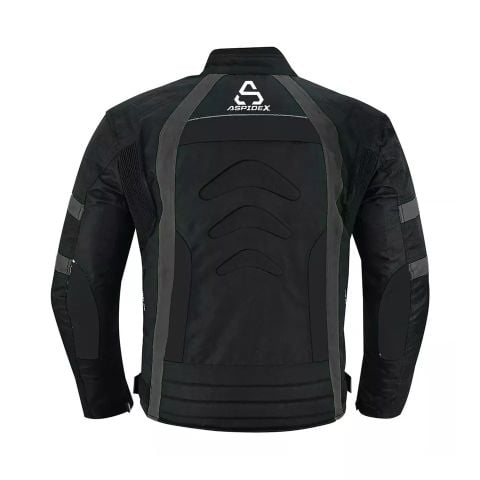 Giubbotto Moto Estivo Uomo Tessuto Tecnico Aspidex Safola Air | Nero