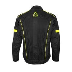 GIACCA LEXA AND SUPER ESTIVA: Giacca Moto Estiva Uomo con Protezioni CE e Membrana Traspirante | Nero Giallo