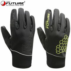 Guanti Moto Invernali In Tessuto Hypora Winter Comfort | Nero - Giallo