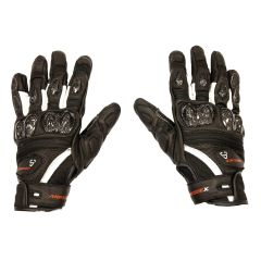 Guanti Moto Estivi LS2 Spark 2 - Pelle CE, Protezioni Carbonio | Nero - Bianco