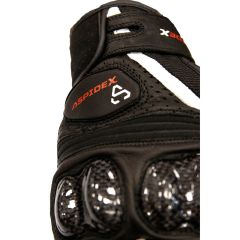 Guanti Moto Estivi LS2 Spark 2 - Pelle CE, Protezioni Carbonio | Nero - Bianco