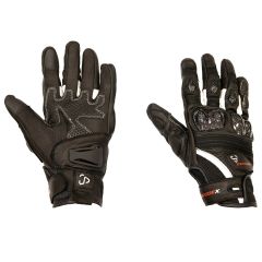 Guanti Moto Estivi LS2 Spark 2 - Pelle CE, Protezioni Carbonio | Nero - Bianco