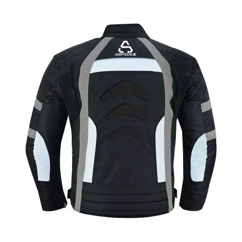 Giubbotto Moto Estivo Uomo Tessuto Tecnico Aspidex Safola Air | Nero - Girgio