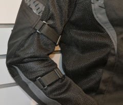 GIACCA MOTO ESTIVA JS WOODY DA UOMO TRAFORATO E IMPERMEABILE CON PROTEZIONI CE