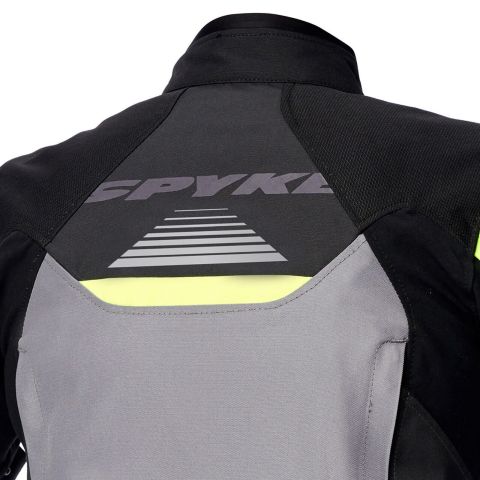 Giubbotto Moto Tessuto Spyke EQUATOR Dry Tecno Grigio Donna | Nero Giallo Fluo