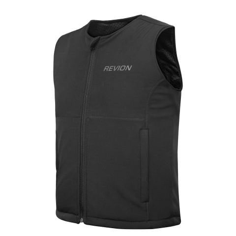 GILET PER MOTO IN TESSUTO ARMADILLO NERO ALIKE