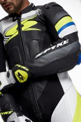 Tuta Moto Intera In Pelle Bovino Spyke Estoril Nero