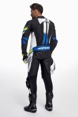 Tuta Moto Intera In Pelle Bovino Spyke Estoril Nero