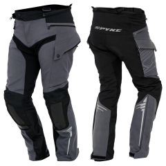 Spyke Artica Dry Tecno Pantaloni Moto Laminati Impermeabili | Grigio/Nero