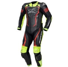 TUTA MOTO INTERA IN PELLE SPYKE ASSEN NERO