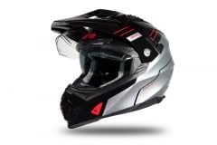 Casco Da Moto Cross UFO AIRES HE178 | Nero Grigio