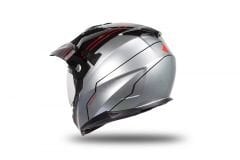 Casco Da Moto Cross UFO AIRES HE178 | Nero Grigio