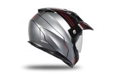 Casco Da Moto Cross UFO AIRES HE178 | Nero Grigio