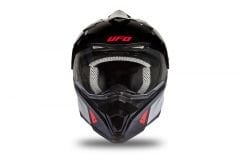 Casco Da Moto Cross UFO AIRES HE178 | Nero Grigio
