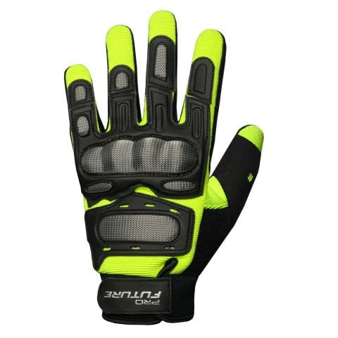 Guanti Moto in Tessuto Spartan Gloves | GIALLO-NERO