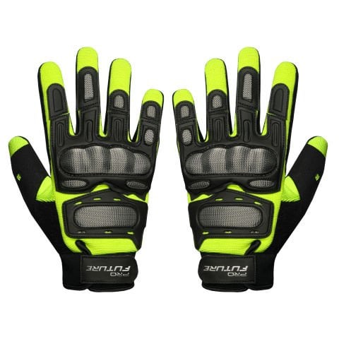 Guanti Moto in Tessuto Spartan Gloves | GIALLO-NERO