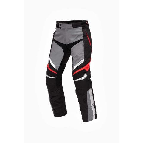 Pantaloni da Moto Impermeabili 2 in 1 Corazzati SPYKE - Certificati CE da Uomo-Rossa