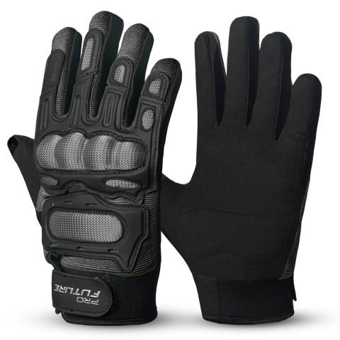 Guanti Moto in Tessuto Spartan Gloves | Grigio-Nero