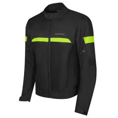 Safola Air: Giacca Moto Estiva CE Omologata con Mesh Impermeabile e Design Slim | Nero Giallo