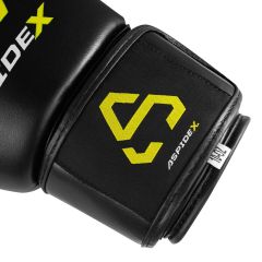 ASPIDEX Guantoni da Boxe Muay Thai - Nero | Giallo