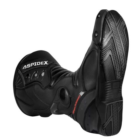 Stivali Moto Uomo in Pelle, Impermeabili Aspidex
